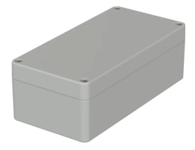 PC enclosure, (L x W x H) 160 x 80 x 55 mm, light gray (RAL 7035), IP66, 02220094