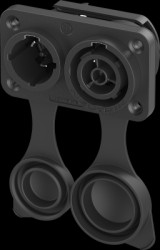 Combination element plug/socket, 2 pole + PE, cable assembly, 2.5 mm², NAC3PX-TRUE1