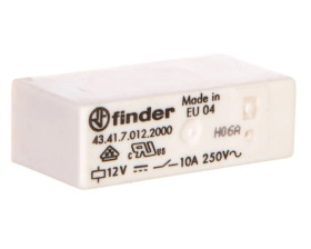 Przekaźnik miniaturowy 1P 10A 12V DC, styk AgCdO, zacisk PCB 43.41.7.012.2000