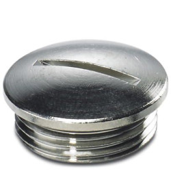 Zaślepka do dławnic kablowych PG13.5 Mosiądz platerowany niklem Phoenix Contact średnica otworu 24mm Gwintowany