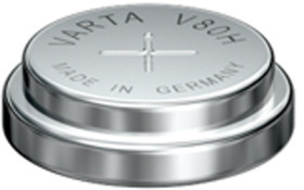 Button cell battery, nickel metal hydride, 1.2 V, 80 mAh, 75608 101 000