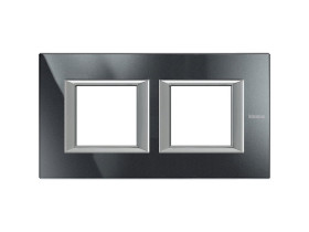 AXOLUTE Ramka 2 podwójna prostokątna pozioma 2X2 moduły AXOLUTE antracyt HA4802M2HHS LEGRAND