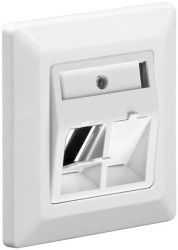 Ramka montażowa do gniazd Keystone Jack - Wersja kolorystyczna Biały