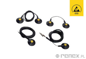 Przewód uziemiający z wtykiem banan/krokodyl - długość: 3,3 m; gniazdo 10 mm