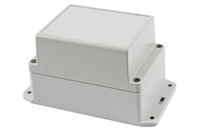 Obudowa ogólnego użytku Poliwęglan szerokość zew. 85 mm długość zew. 125 mm wys. zew. 85 mm Hammond IP65 Jasnoszary