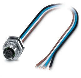 Złącze wielostykowe przemysłowe 5-pinowe M12 Montaż tylny Gniazdo Phoenix Contact