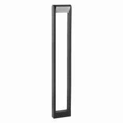Słupek ogrodowy LED Santina, lampa IP54 80cm, kolor RAL7021 czarny szary