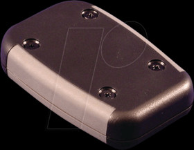 1553CBK Plastic housing, 1553 B, 117 x 79 x 24 mm, gray / black