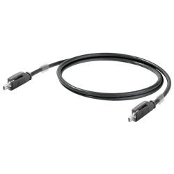 Weidm&#x171;ller 2725850030 Cable 3m Black Ethernet Durable High-Quality