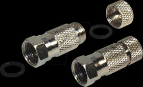 FF 0/8 WP Twist-On F plug, for 8.2-mm diameter aerial cables