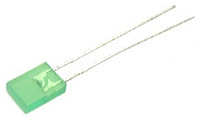 LED, THT, Zielony, 2-Pin, 2,5 V, 110°, Kingbright