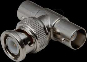 0401169 BNC-T-adapter, one plug to two jacks