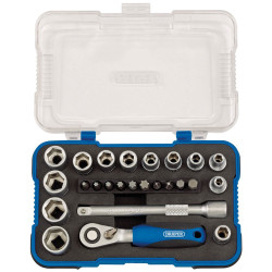 Draper 16354 1/4" Sq. Dr. Metric Socket Set (25 Piece)