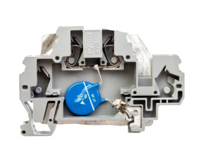 Złączka szynowa z warystorem 24V DC szara 870-523/281-582