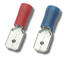 100 sztuk Końcówki konektorowe męskie wsuwka częściowo izolowane dostępne rozmiary 8799 WKI1,5/6,3/0,8