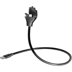 Maxtrack MH 1 L USB cable USB 2.0 A to Lightning Black 0.50m