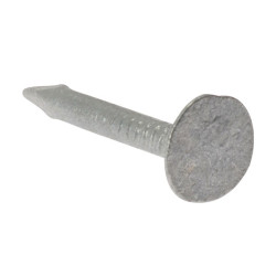 ForgeFix 212NLELH25GB Clout Nail Extra Lge Head Galvanised 25mm Bag Weight 2.5kg