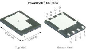 MOSFET N-kanałowy 100 A PowerPAK SO-8DC 30 V SMD Pojedynczy 125 W 900 μΩ