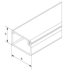 Koryto kablowe szerokość 10 mm głębokość 15mm typ Koryto mini samoprzylepne RS PRO PVC Biały