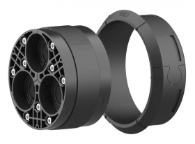 Dzielona pokrywa systemowa HSI150 DG 3x24-54mm do montażu na istniejących kablach