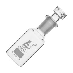 LabGlass Reagent Bottle, Narrow Mouth, Interchangeable Stopper 30ml,14/23