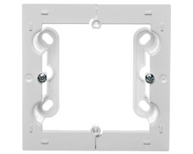 Simon 10 Puszka natynkowa pojedyncza składana biała CSC/11