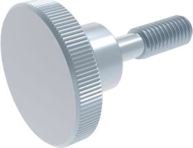 Knurled head screw, M6, Ø 24 mm, 10 mm, steel, galvanized, DIN 464, BYB-3-13H660