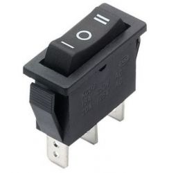 Włącznik kołyskowy KCD3 16A 250V on-off-on czarny