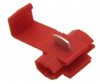 SZZZS01R/2 Szybkozłączka 1 tor, 2 zaciski, 0.5-1.5mm2 - czerwona - kpl. 2 szt