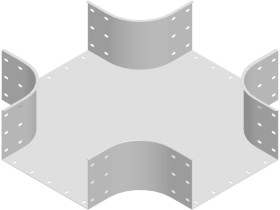 Czwórnik korytka CZKZC600H200 grubość blachy 2,0mm 371360 BAKS