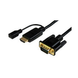 StarTech.com HD2VGAMM6 HDMI To VGA Cable Without Audio - 6ft