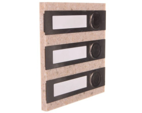 Przycisk dzwonkowy podłużny potrójny beżowy 1A/50V PDK-250/3-BEZ YNS10000017