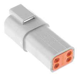 Złącze samochodowe 4-pinowe Amphenol Industrial Żeński AT Montaż na kablu Złącze zasilające