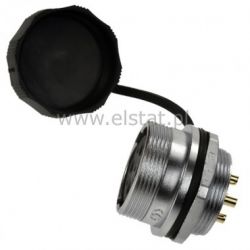 Gniazdo przemysłowe żeńskie, 9 pinów, na panel