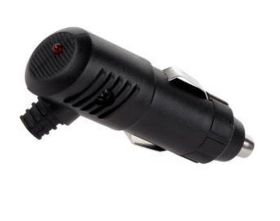 WTYK ZAPALNICZKI SAMOCHODOWEJ Z BEZPIECZNIKIEM I DIODĄ, KRÓTKI (ZAP152)