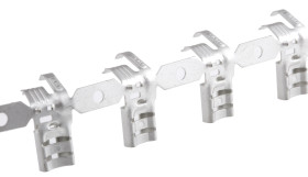 Konektor płaski Żeński 4.75 x 0.81mm długość 12.7mm Izolacja: Nieizolowane Cyna