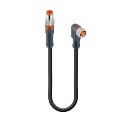 Kabel konfekcjonowany obustronnie zakończony złącza M8 męskie proste żeńskie kątowe 3-PINowe RSMV 3-RKMWV 3-224/0,6 M