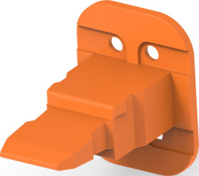 Interlock, 4 pole, straight, orange, W4S-ZZ