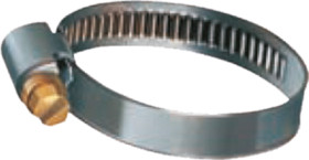 Worm drive clamp, max. bundle Ø 50 mm, steel, galvanized, silver, (W) 9 mm, 1 0340 000 060