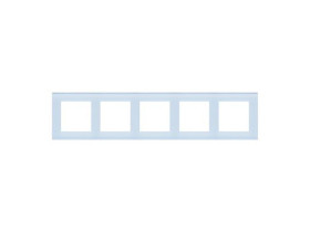 SIMON 55 Ramka 5 pięciokrotna Nature szkło mrożone błękitne TRN5/180 KONTAKT SIMON