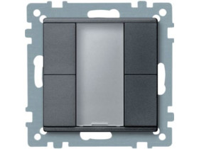 KNX Przycisk natynkowy podwójny plus antracytowy System M MTN627614 SCHNEIDER ELECTRIC