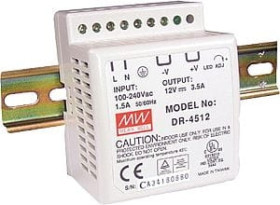 DR-45-5 zasilacz impulsowy na szynę DIN 5V / 5A / 25W