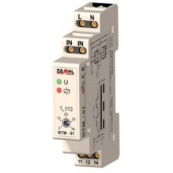 RTM-01 Regul.temp. 5-40st.C bez sondy 230V ZAMEL