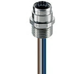 Złącze panelowe 3-polowe łączone FIXCON/M12 złącze żeńskie do montażu przedniego przewód złożony RKFM 4-3/0,5 M