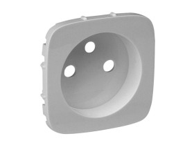VALENA ALLURE Plakietka aluminium gniazda pojedyncze 2P+Z 755307 LEGRAND