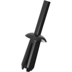 Expanding rivet, black, hole Ø 5.7 mm, L 11 mm, PA, for plate thickness 2 - 8 mm, 072.13.540