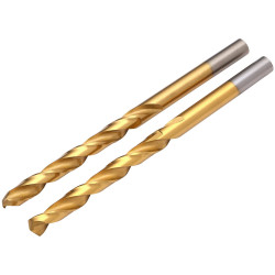 Draper 08868 HSS Titanium Nitride Coated Drill Bit, 5.5mm x 93mm (Pack of 2)