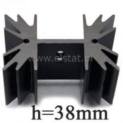 Radiator 38 x 41 x 24,8mm czerniony TO220