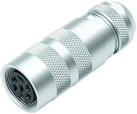 Jack, 2 pole, solder connection, screw locking, straight, 99 5102 60 02