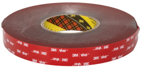 Taśma piankowa grubość 0.60mm szerokość 25.0mm 3M Szary długość 33.0m